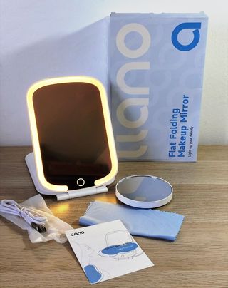 Espejo de mesa con luces Led