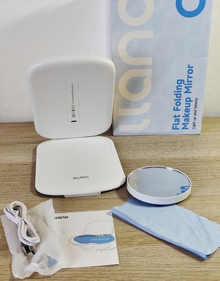 Espejo de mesa con luces Led