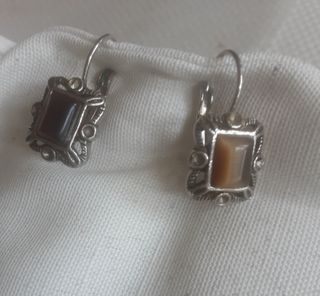 Pendientes ojo de tigre