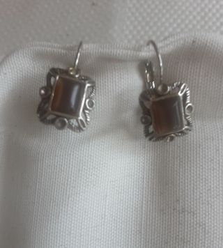 Pendientes ojo de tigre