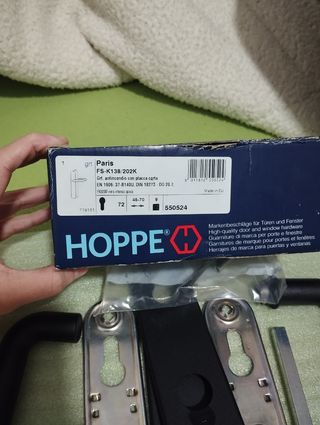 Maneta puerta Hoppe Paris