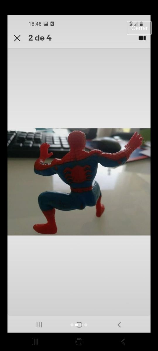 Figura in plastica Spiderman Marvel Vintage anni '80