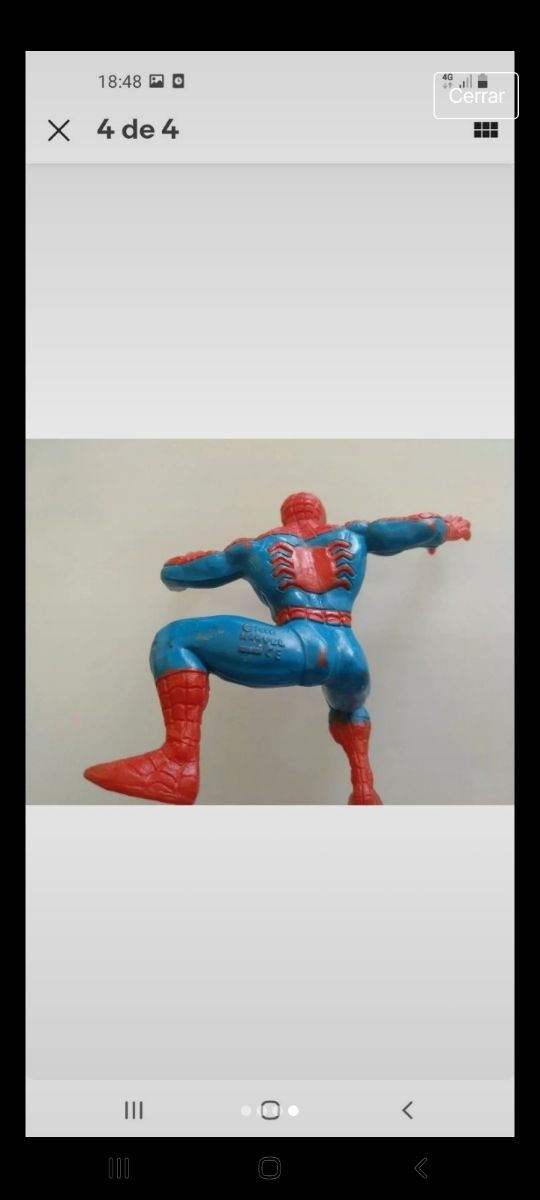 Figura in plastica Spiderman Marvel Vintage anni '80