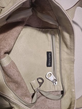 Borsa a spalla in pelle verde chiaro