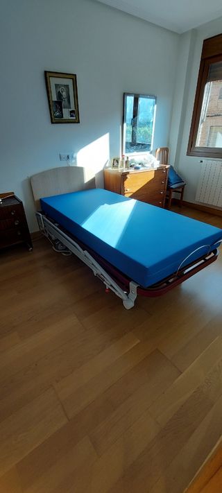 Cama articulada con colchón antiescaras
