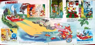 Album de cromos pantera rosa vintage