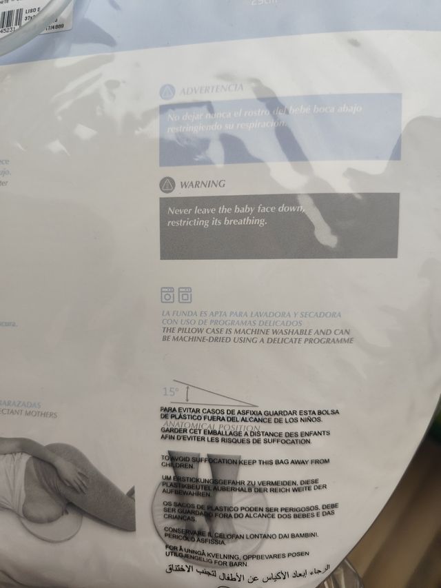 Almohada confort cambrass embarazada y antireflujo