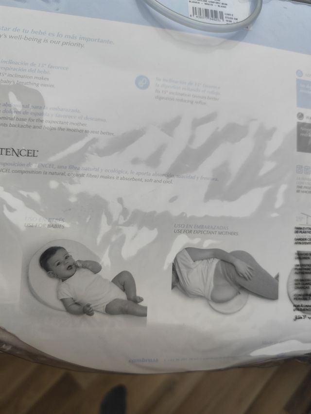 Almohada confort cambrass embarazada y antireflujo