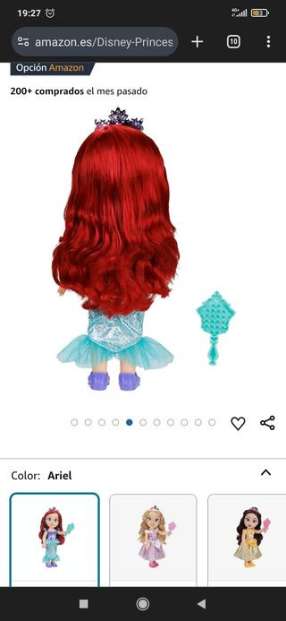 Muñeca la sirenita Ariel de Disney sin abrir