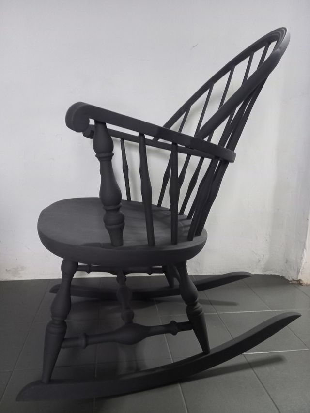 SEDIA A DONDOLO ANTICA RESTAURATA