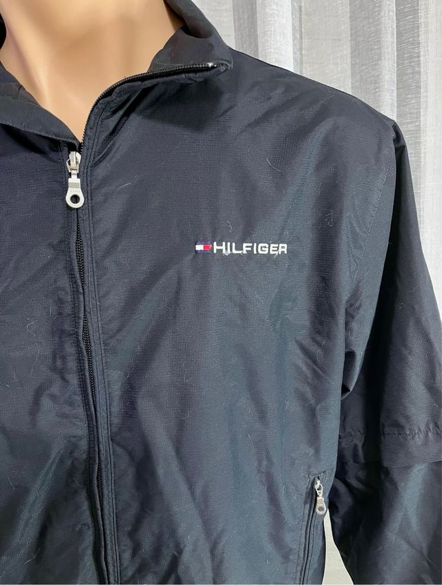 Chaqueta tecnica golf negra tommy hilfiger