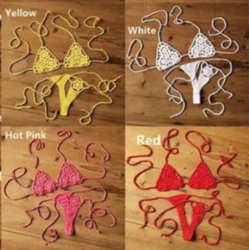 Micro bikini de punto colores