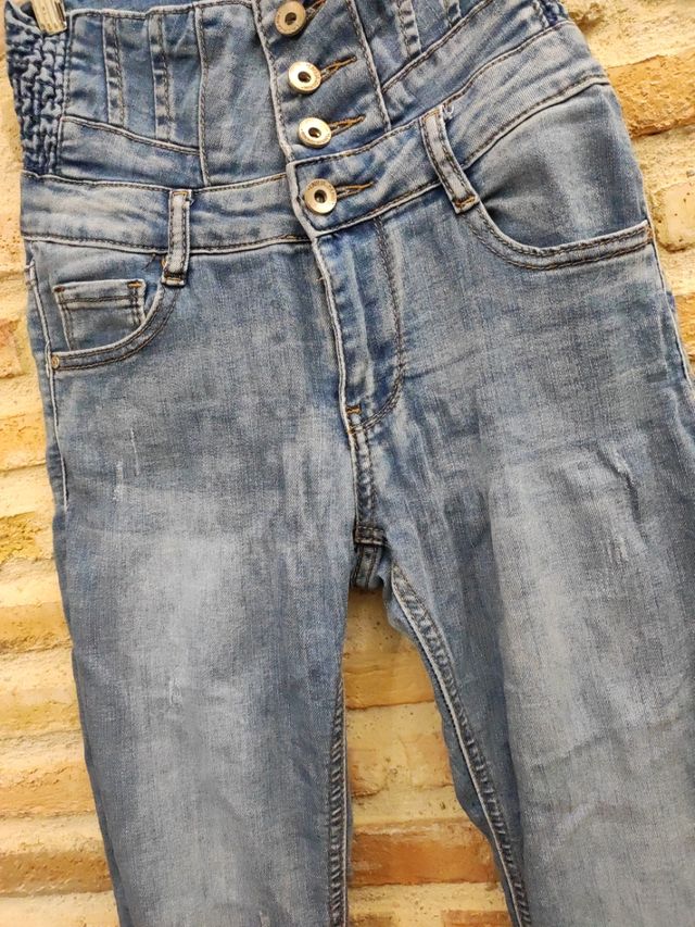 Pitillo vaquero talle alto Laulia