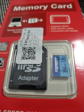 Micro SD 256 Gigas. Nueva 