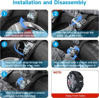 FethFire Cadenas Nieve Universales 6 Piezas