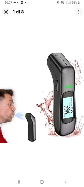 Alcool Test Etilometro Portatile Display