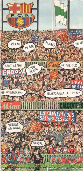 HIMNO BARCELONA-TRIPTICO NADAL 1975