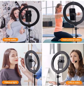 Aro de luz con tripode