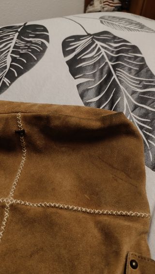 Bolso cuero ante piel 