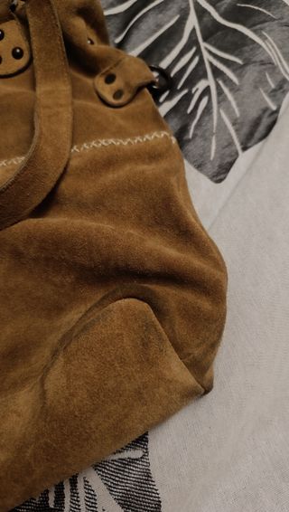 Bolso cuero ante piel 