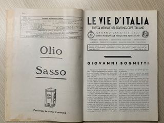 Rivista LE VIE D'ITALIA TCI marzo 1935 n.3 ESSO