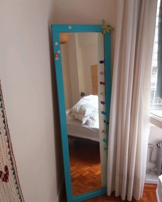 Espejo de pie de madera maciza - Original Country