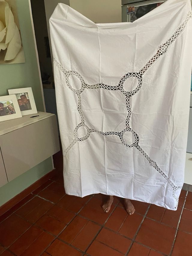 Tovaglia cotone ricamata