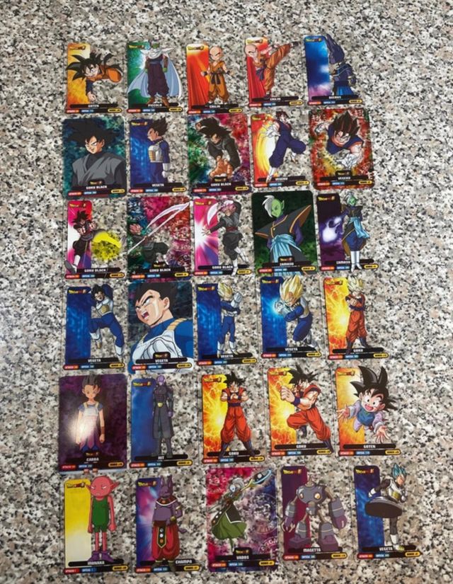 Set 84 lamincards dragon ball super
