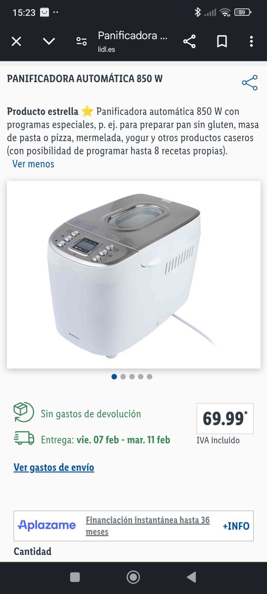 Panificadora silvercrest