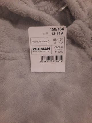 Pijama entero gris cremallera capucha