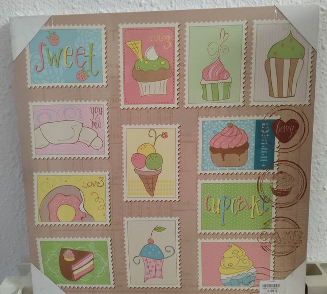 Cuadro de Pastelitos ( Sin Estrenar)