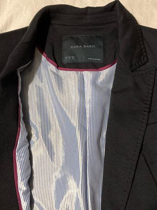 M. Americana Azul Marino Zara