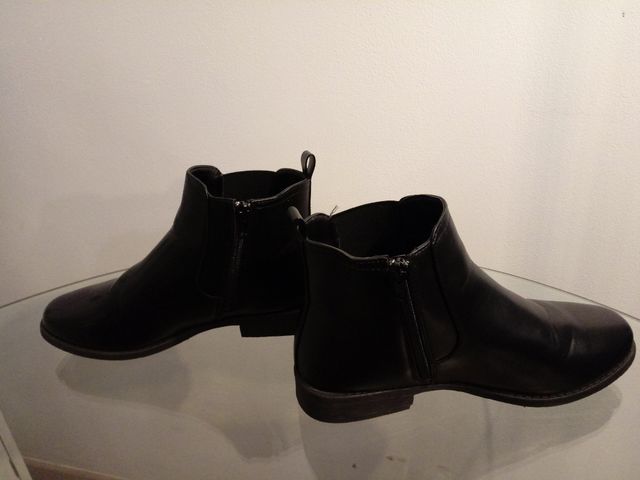 Botiïn Tacón Bajo Mujer Negro 41