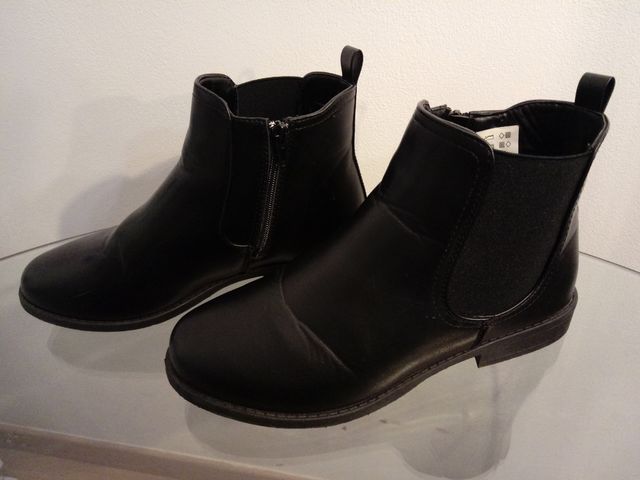 Botiïn Tacón Bajo Mujer Negro 41