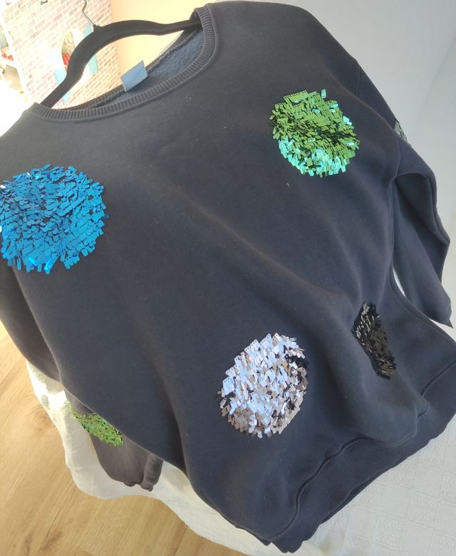 Sudadera negra Zara Kids niña 13-14 años
