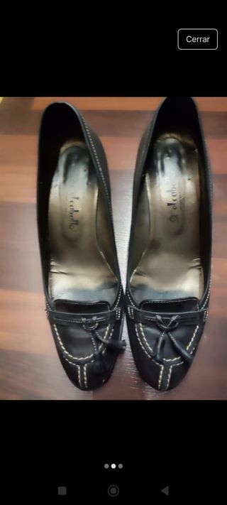 Zapatos tacón negros el caballo talla 40