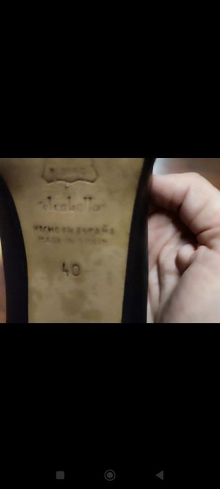 Zapatos tacón negros el caballo talla 40