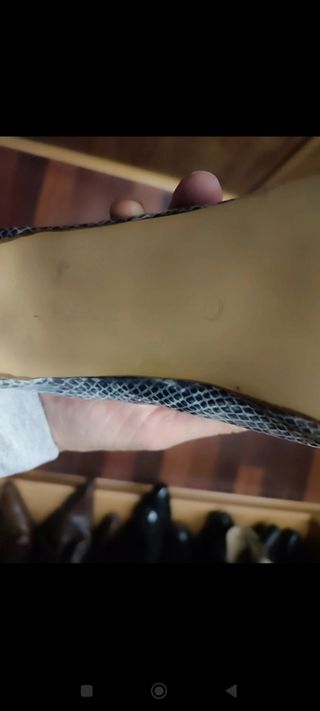 Zapatos tacon efecto serpiente talla 39