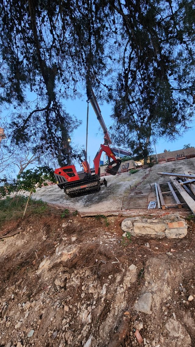 Portes pesados en camion con grua 12T en Ibi