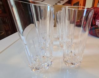 6 bicchieri cristallo vintage