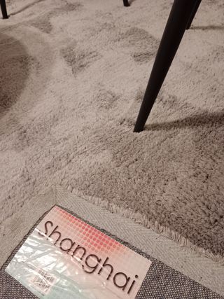 2 Alfombras gris en cachemir sintetico