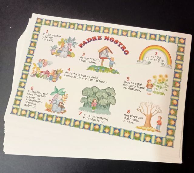 44 cartoline Ave Maria  e Padre Nostro