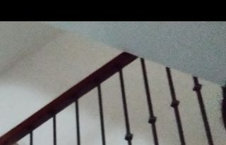 Baranda de escalera forjada con pasamanos madera 