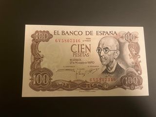 Billete 100 pesetas 1970