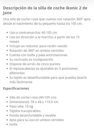 Silla coche bebé