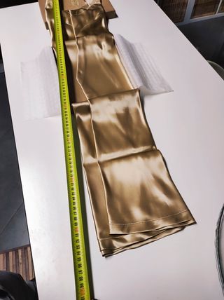 Sottoveste tg 50, pura seta dorata