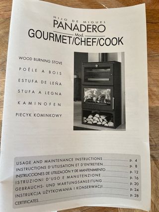 ESTUFA DE LEÑA CON HORNO
