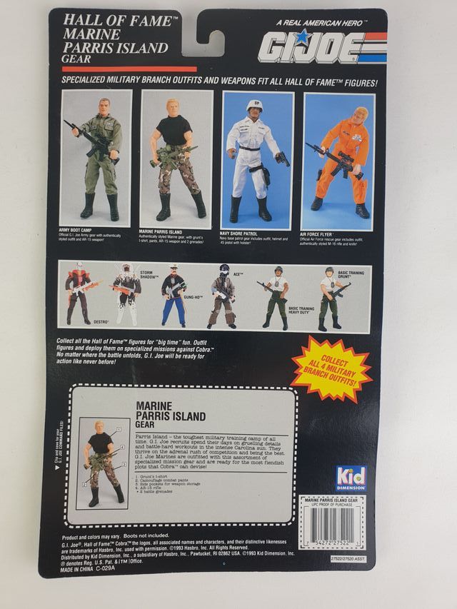 GI JOE/GEYPERMAN ACCESORIOS NUEVO INST. MARINES