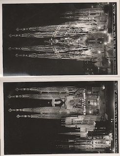 BARCELONA DE NOCHE. A.ZERRKOWITZ.AÑOS 40