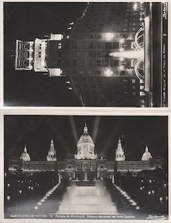 BARCELONA DE NOCHE. A.ZERRKOWITZ.AÑOS 40